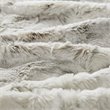 Madison Park Sachi Modern Printed Knitted Long Fur Throw in Natural