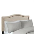 Madison Park Nadine Fabric and Wood King Headboard in Natural