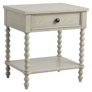 Madison Park Signature Beckett 26&quot Solid Wood Nightstand in Antique Cream