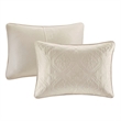 510 Design Oakley 3-Piece Polyester Microfiber Bedspread Set in Cream