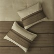 Madison Park Palmer 7-Piece Polyester Faux Suede Comforter Set in Natural