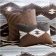 Woolrich 8-Piece Polyester Printed Oversized Bitter Creek Comforter Set in Brown