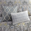 Harbor House Hallie 6-Piece Cotton Sateen Printed Comforter Set in Gray