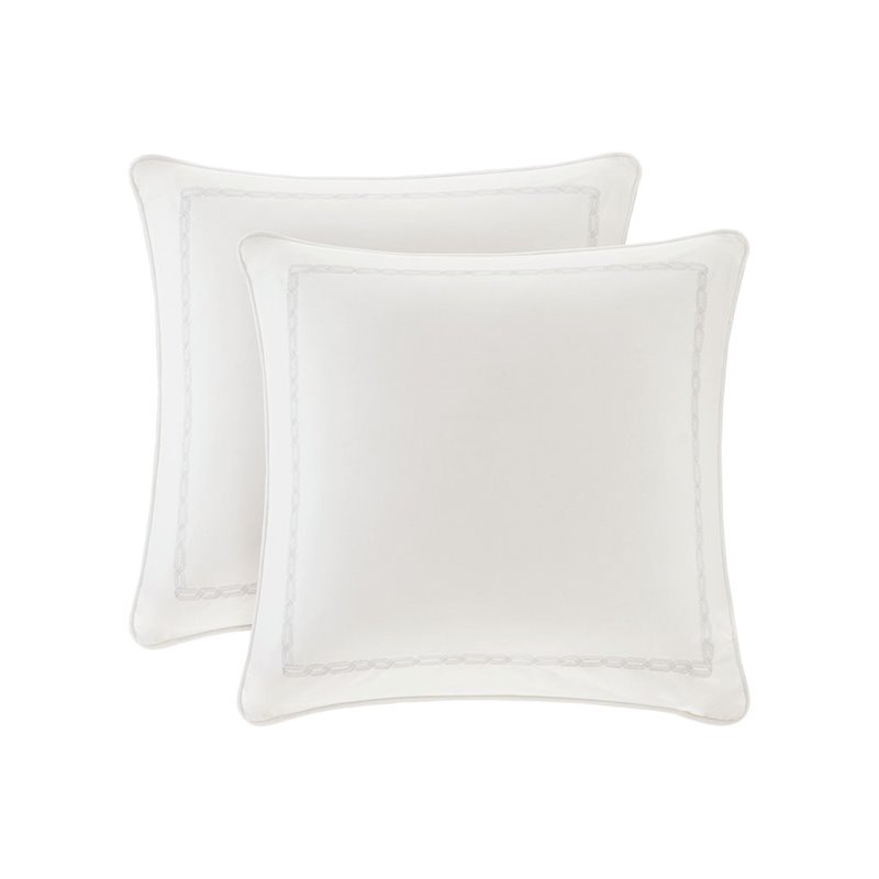 Madison Park Signature 8-Piece Cotton Hollywood Glam Comforter Set in White