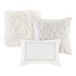 Madison Park Signature 8-Piece Cotton Hollywood Glam Comforter Set in White