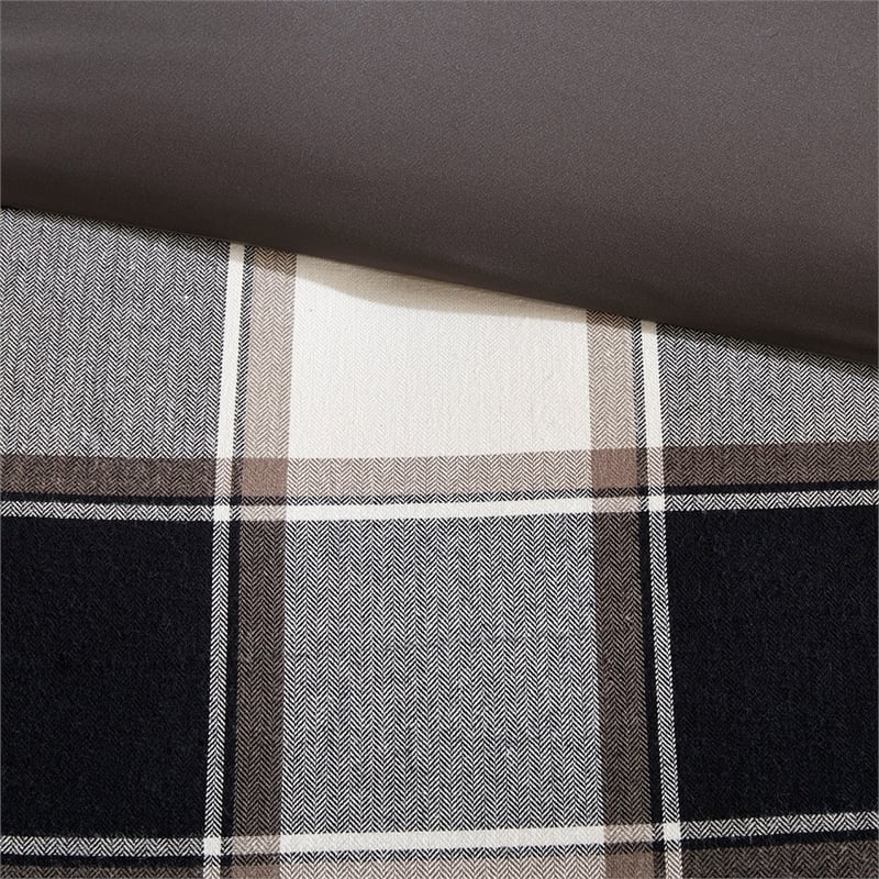 Madison Park Signature 9-Piece Cotton Urban Cabin Comforter Set in Brown