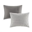 Madison Park Signature Essence 9-Piece Cotton Clip Jacquard Comforter Set - Gray