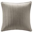 INK+IVY Contemporary 100 Percent Cotton Quilted Euro Sham w/ Embroidery in Brown