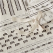 INK+IVY Rhea Mid-Century Cotton Clipped Jacquard Duvet Cover Mini Set in Ivory