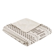 INK+IVY Rhea Mid-Century Cotton Clipped Jacquard Duvet Cover Mini Set in Ivory