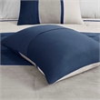 Madison Park Palisades 7-Piece Polyester Microsuede Comforter Set in Blue
