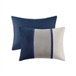 Madison Park Palisades 7-Piece Polyester Microsuede Comforter Set in Blue