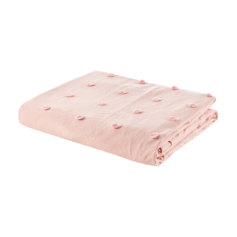 Urban Habitat Brooklyn 5-Piece Farmhouse Cotton Jacquard Duvet Cover Set in Pink
