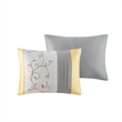 Madison Park Serene 7-Piece Fabric Embroidered Comforter Set in Yellow