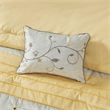 Madison Park Serene 7-Piece Fabric Embroidered Comforter Set in Yellow
