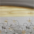 Madison Park Serene 7-Piece Fabric Embroidered Comforter Set in Yellow