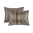 Madison Park Bellagio 7-Piece Jacquard Microfiber Comforter Set in Brown