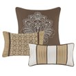 Madison Park Bellagio 7-Piece Jacquard Microfiber Comforter Set in Brown