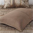 Madison Park Bellagio 7-Piece Polyester Jacquard Comforter Set in Brown