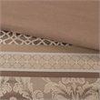 Madison Park Bellagio 7-Piece Polyester Jacquard Comforter Set in Brown