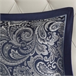Madison Park Aubrey 12-Piece Polyester Jacquard Comforter Set in Navy