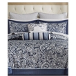 Madison Park Aubrey 12-Piece Polyester Jacquard Comforter Set in Navy