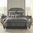 Madison Park Bellagio 7-Piece Polyester Jacquard Comforter Set in Gray