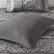 Madison Park Bellagio 7-Piece Polyester Jacquard Comforter Set in Gray