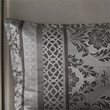 Madison Park Bellagio 7-Piece Polyester Jacquard Comforter Set in Gray