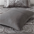 Madison Park Bellagio 7-Piece Polyester Jacquard Comforter Set - Gray