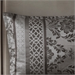 Madison Park Bellagio 7-Piece Polyester Jacquard Comforter Set - Gray