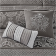 Madison Park Bellagio 7-Piece Polyester Jacquard Comforter Set - Gray