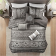 Madison Park Bellagio 7-Piece Polyester Jacquard Comforter Set - Gray