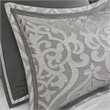 Madison Park Odette 8-Piece Polyester Jacquard Comforter Set in Silver