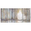 Madison Park 3-Piece Transitional Wood Canvas Set in Multi-Color