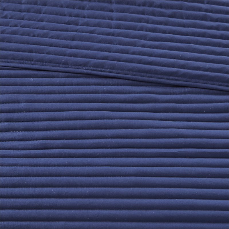 Madison Park Marina 8-Piece Microfiber Comforter and Coverlet Set in Blue