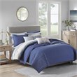 Madison Park Marina 8-Piece Microfiber Comforter and Coverlet Set in Blue