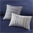 Madison Park Marina 8-Piece Microfiber Comforter and Coverlet Set in Blue