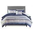 Madison Park Marina 8-Piece Microfiber Comforter and Coverlet Set in Blue