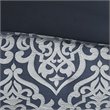 Madison Park Odette 8-Piece Polyester Jacquard Comforter Set in Navy