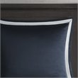 Madison Park Odette 8-Piece Polyester Jacquard Comforter Set in Navy