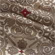 Madison Park 7-Piece Polyester Jacquard Comforter Set with Embroidery in Red