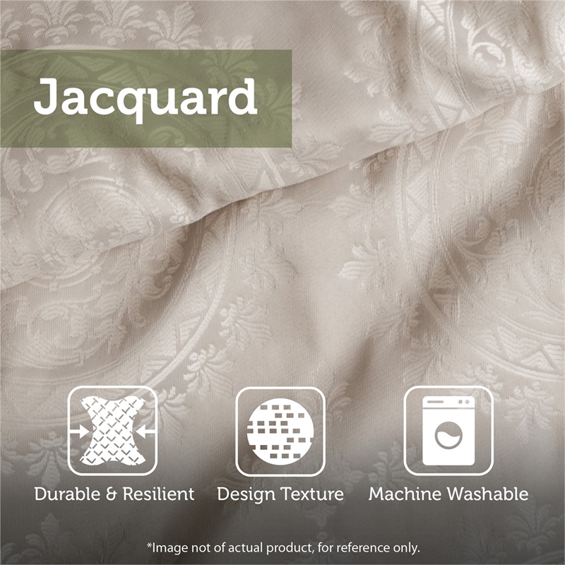 Madison Park 7-Piece Polyester Jacquard Comforter Set with Embroidery in Red