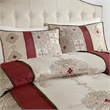 Madison Park 7-Piece Polyester Jacquard Comforter Set with Embroidery in Red