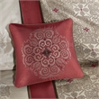 Madison Park 7-Piece Polyester Jacquard Comforter Set with Embroidery in Red