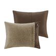 Madison Park Boone 7-Piece Polyester Microsuede Comforter Set in Brown