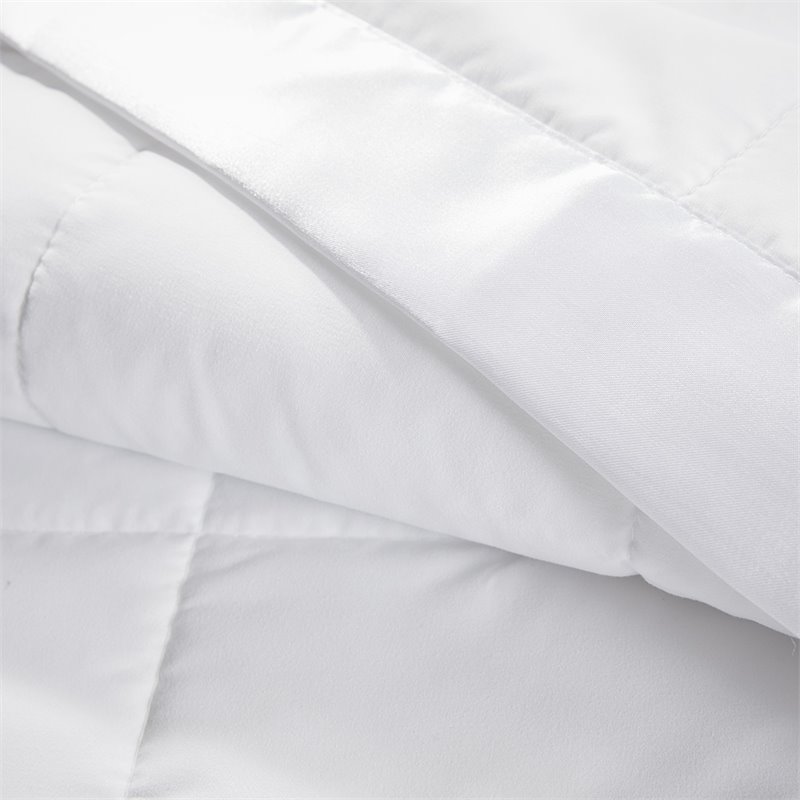 Madison Park Contemporary Microfiber 3M Scotchgard Solid Blanket in White
