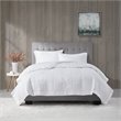 Madison Park Contemporary Microfiber 3M Scotchgard Solid Blanket in White