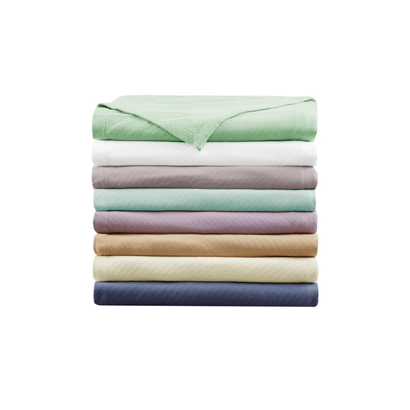 Madison Park Contemporary Cotton Blanket with 1