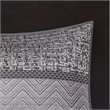 Madison Park Rhapsody 6-Piece Polyester Jacquard Reversible Coverlet Set in Gray